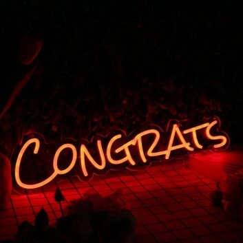 Congrats Oranges Neon Sign