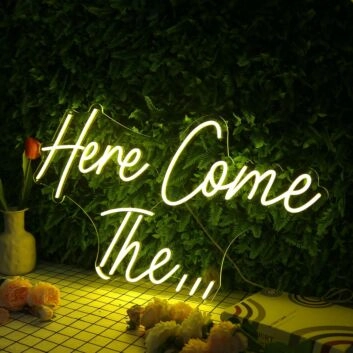 Here Come The Yellow Custom Neon Sign