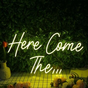 Here Come The Yellow Custom Neon Sign