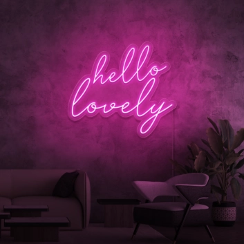 Hello Lovely Neon Sign