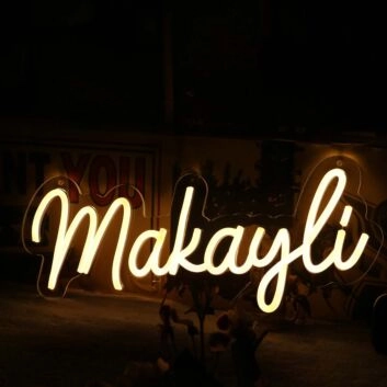 Makayli Yellow Neon Sign