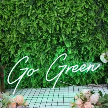 Go Green Custom Neon Sign