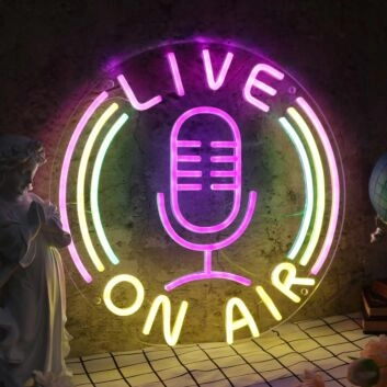 Live On Air Custom Neon Sign