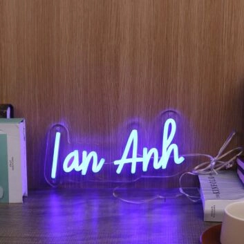 Lan Anh Blue Neon Sign