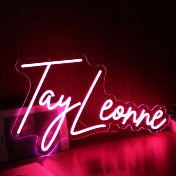 Tay Leonne Red Neon Sign