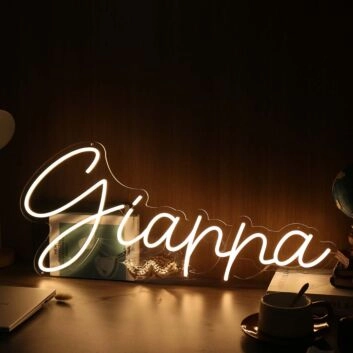 Gianna Yellow Neon Sign
