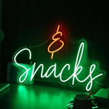 Snacks Custom Neon Sign
