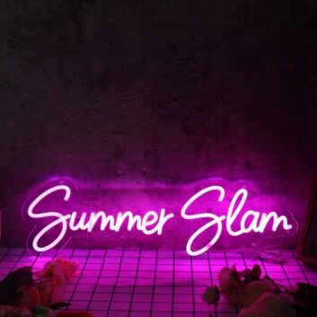 Summer Slam Purple Neon Sign