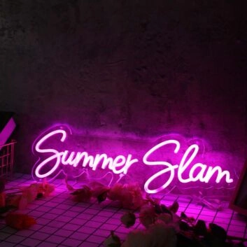 Summer Slam Purple Neon Sign