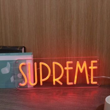 Supreme Red Neon Sign