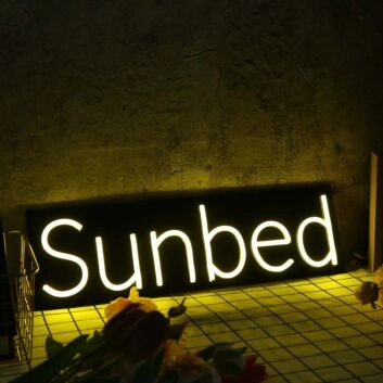 Sun bed Yellow Neon Sign