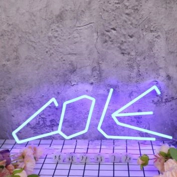 Cole Blue Neon Sign