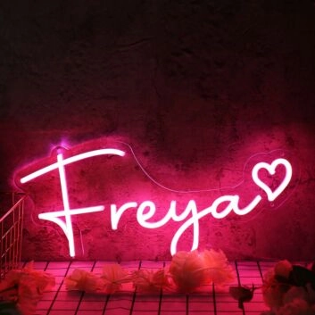 Freya Red Neon Sign