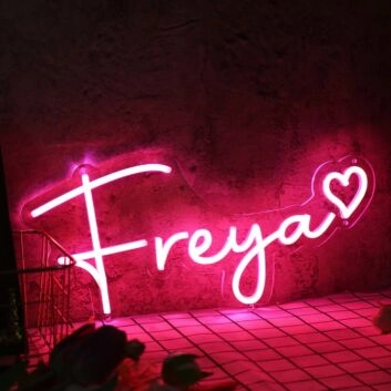Freya Red Neon Sign