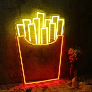 Fresh Fries Custom Neon Sign