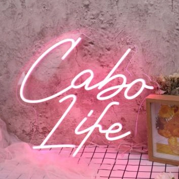 Cabo Life Red Neon Sign