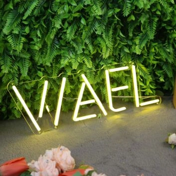 WAFL Yellow LED Neon Sign