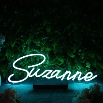 Suzanne Blue Neon Sign