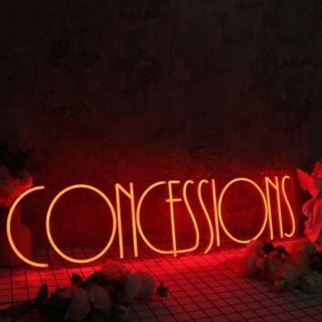Concessions Red Neon Sign