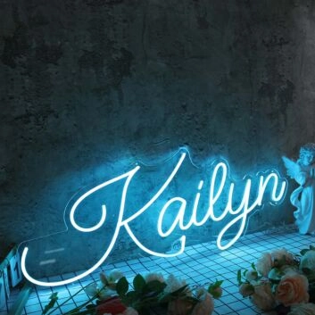 Kailyn Blue Neon Sign