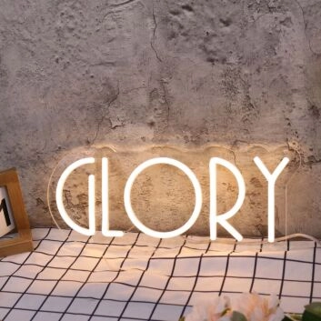 Glory Yellow Neon Sign