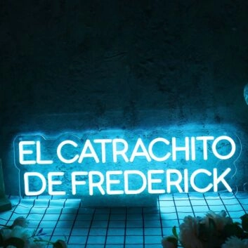 El Catrachito De Frederick Blue Neon Sign