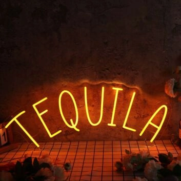 Tequila Orange Neon Sign