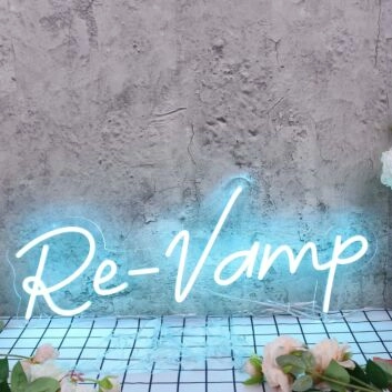 Re-Vamp Blue Neon Sign