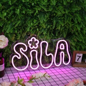Sila Purple Neon Sign