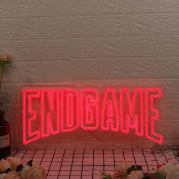 End Game Red Neon Sign