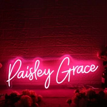 Paisley Grace Red Neon Sign