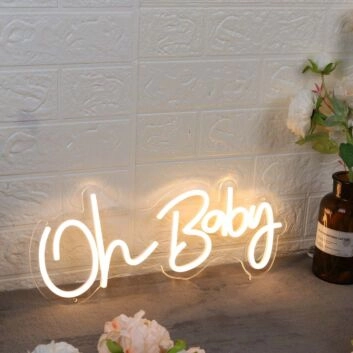 Oh Baby Yellow Custom Neon Sign