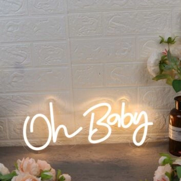 Oh Baby Yellow Custom Neon Sign