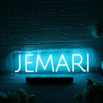 Jemari Blue Neon Sign