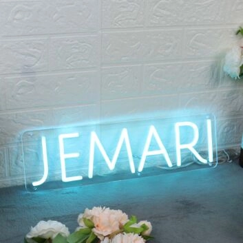 Jemari Blue Neon Sign
