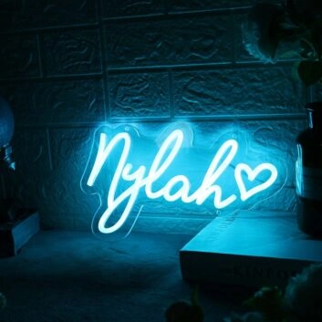 Nylah Blue Neon Sign