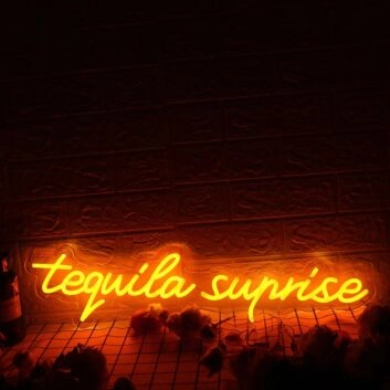 Tequila Sunrise Orange Neon Sign