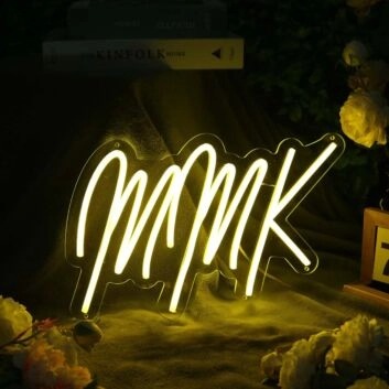 MMK Yellow Neon Sign