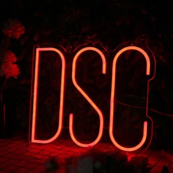 DSC Orange Neon Sign