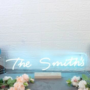 The Smith&#039;s Blue Neon Sign