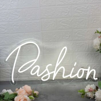 Pashion White Neon Sign