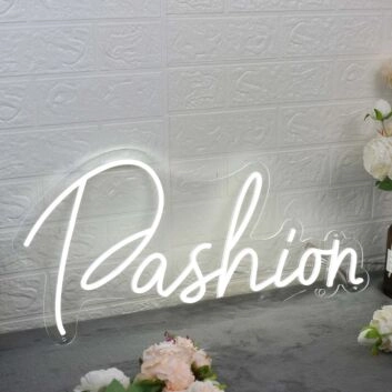 Pashion White Neon Sign