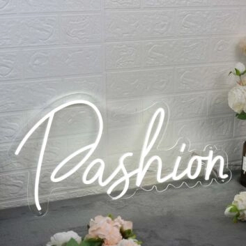 Pashion White LED Neon Sign