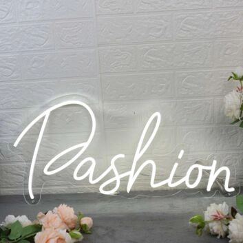 Pashion White LED Neon Sign