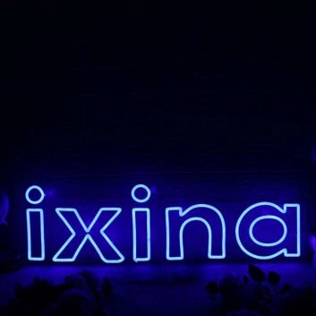 Ixina Blue Neon Sign