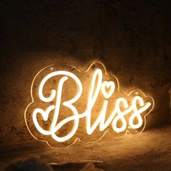 Bliss Yellow Neon Sign