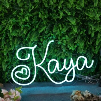 Kaya Blue Neon Sign