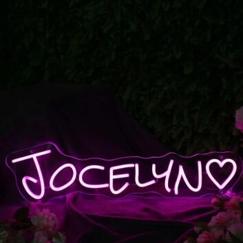 Jocelyn Pink Neon Sign