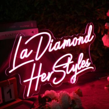La Diamond Her Styles Red Neon Sign