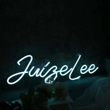 Jungel Lee Blue Neon Sign